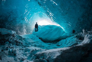 Ice Cave Northern Lights Iceland Bjorn Koth