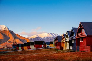 Longyearbyen Characteristic Colourful Houses