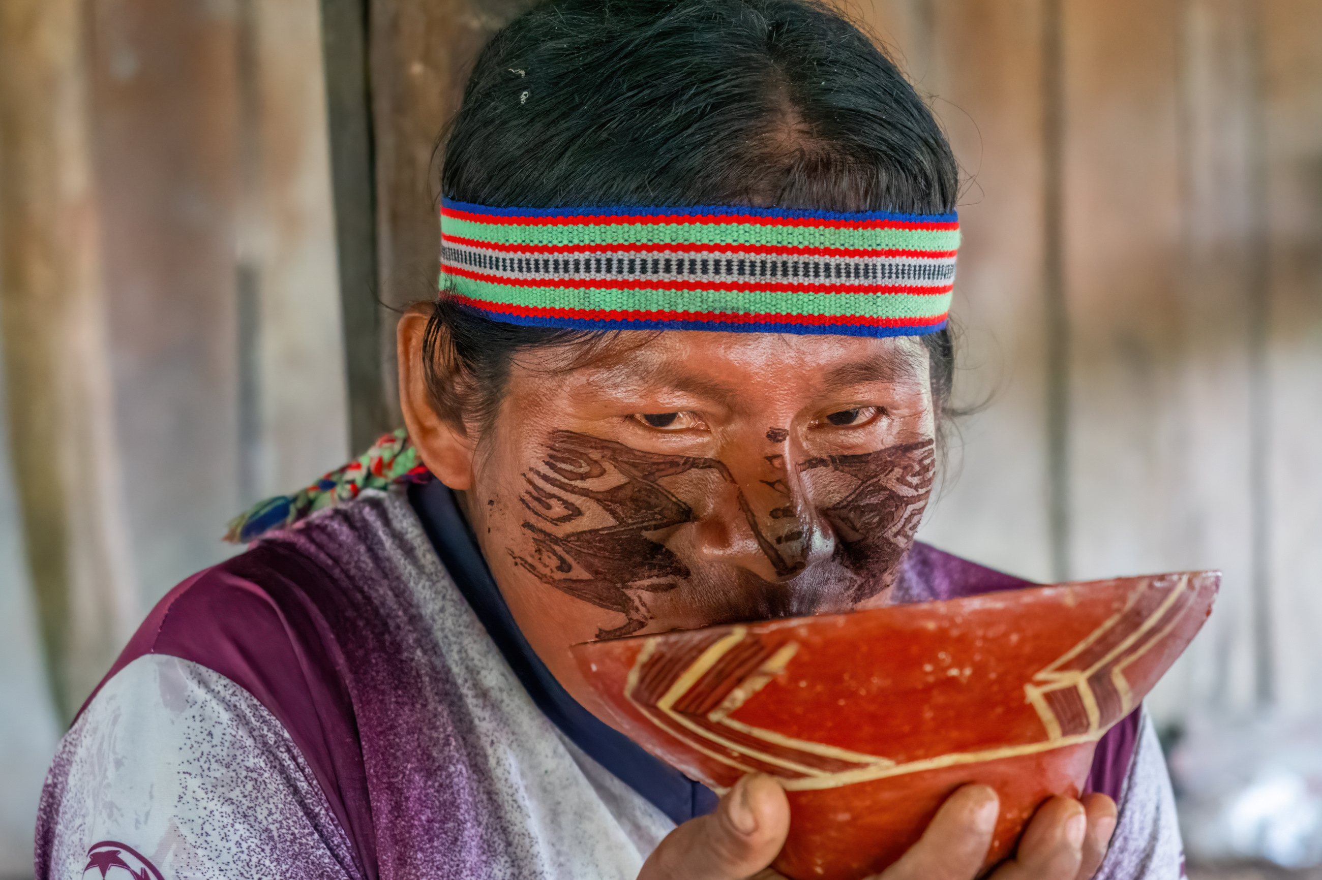Achuar indigenous tribe chicha drink