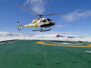 Helicopter Emperor Penguins Snow Hill