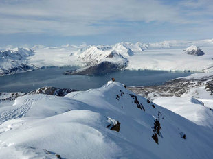 Trekking the Mountains of Spitsbergen Svalbard in the Arctic Spring