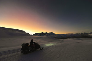 Snowmobile Skidoo Lyngen Alps Arctic Norway