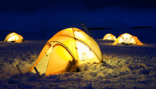 Camping in Antarctica