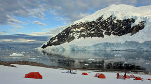 Camping in Antarctica