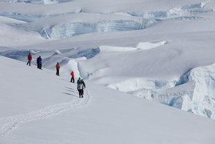 Snowshoeing at Stoney Point in Antarctica - Troels Jacobsen