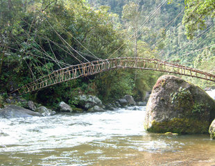 Traditional River Crossing in the Sepik Province