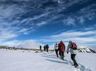 Hiking in Antarctica