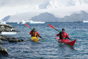 Kayaking on Antarctic Sailing Adventure