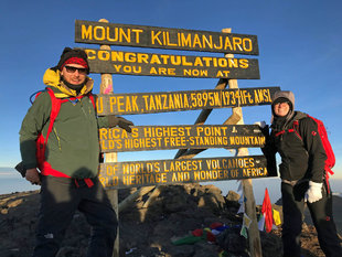 At the Summit of Mount Kilimanjaro - Philip Barker