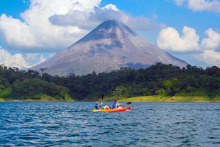 Kayaking on Arenal Lake