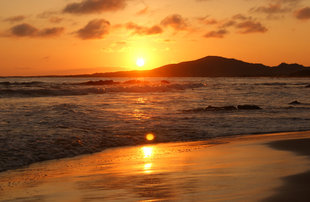 Sunset at Puerto Villamil, Isabela Island, Galapagos