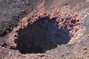 Parastic Cratr on Sierra Negra Volcano Isabela Island in the Galapagos