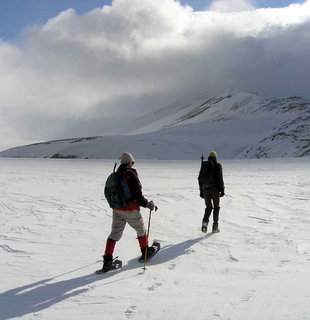 Snowshoeing in Spitsbergen