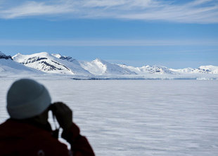 Ice filled fjord in Spitsbergen - Sandra Petrowitz