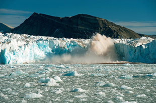 Glacier calving in Spitsbergen - David Slater