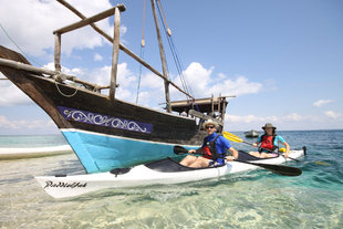 Sea Kayaking in Mozambique 's Quirimbas Islands - Sailing Dhow Support Vessel