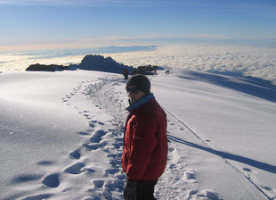 Snow on Mount Kilimanjaro