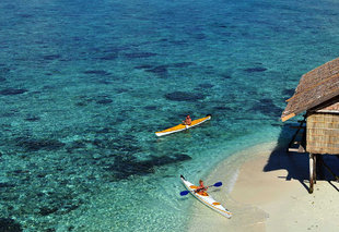 Kayaking at Kri Island, Raja Ampat