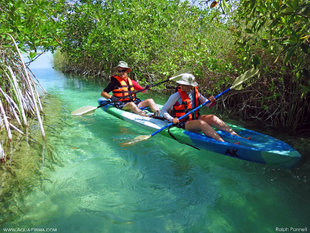 Kayaking in the SianKa'an Biosphere, Yucatan Mexico - Aqua-Firma Adventure travel Photography: Ralph Pannell