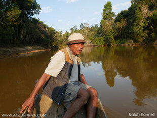 Exploring Madagascar by dugout canoe 'pirogue'. Photography by Ralph Pannell AQUA-FIRMA