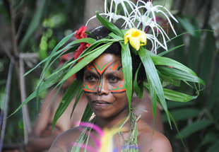 Visit village on South Pacific Birdwatching & Snorkelling Expedition Voyage - A Russ