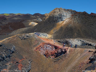 Cerro Chico - a parasitic cone on Volcan Sierra Negra Isabela Island Galapagos