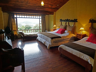 Room at one of the haciendas
