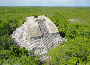 Pre-Mayan Omteca Pyramid