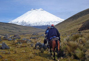 Riding in the shadow of Cotopaxi Volcano