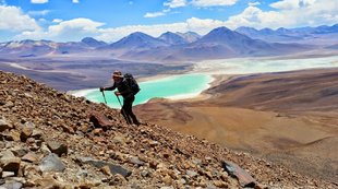 Hiking in the Atacama Desert