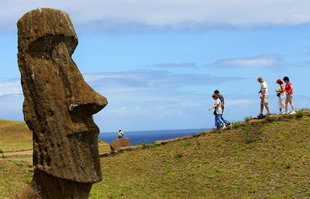 Hiking on Easter Island