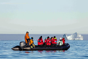 Zodiac Cruising near Baffin Island