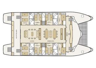 Archipel I Main Deck Layout Plan