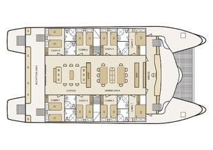 Archipel I Main Deck Layout Plan