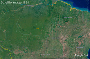 Satellite Image of Xingu Area in 1984