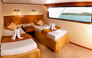 Double & Twin bed cabins are available onboard