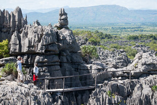 Trekking in the Ankarana Tsingy Madagascar from bush camp Iharana