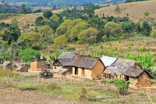 Small Village close to the reserve - typical of rural Madagascar