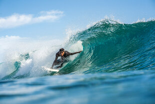 Surfing at Ayada Maldives in Huvadhu Atoll