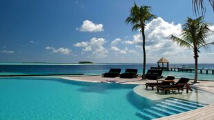 Pool at Komandoo Maldives Resort on Lhaviyani Atoll