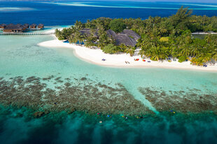 Beach at Vilamendhoo Maldives on South Ari Atoll