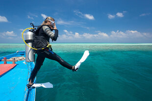 Scuba Diving at Filitheyo Resort Maldives on Faafu Atoll