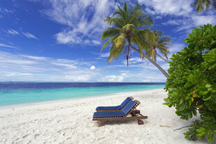 Beach at Filitheyo Resort Maldives on Faafu Atoll