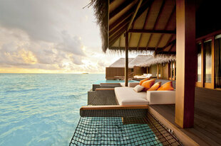 Terrace at Ayada Maldives Sunset Ocean Family Suite