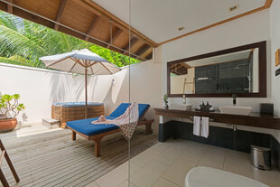 Jacuzzi Beach Villa at Vilemandhoo Maldives