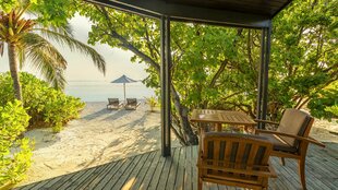 Jacuzzi Beach Villa at Komandoo Maldives Resort on Lhaviyani Atoll