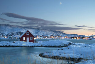 We sail amongst some beautiful coastal towns in Arctic Norway