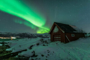 Trekking on land to take stock of fabulous scenery beneath the Northern Lights