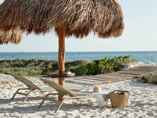 Looking out to sea from our base at Playa Mujeres