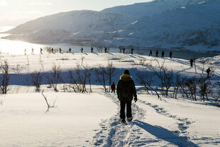 Snowshoeing in Northern Norway